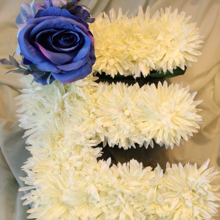 Blue Rose Letter Corsage