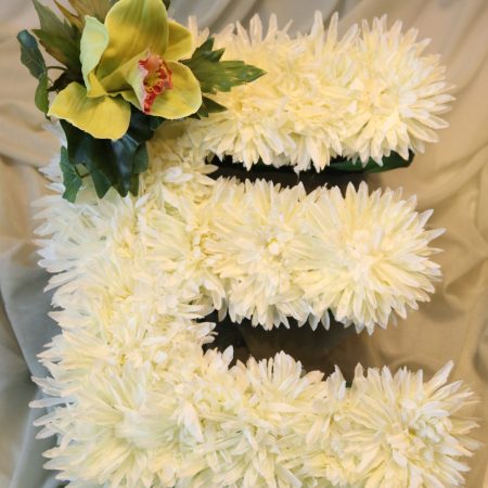 Green Cattleya Orchid Letter Corsage