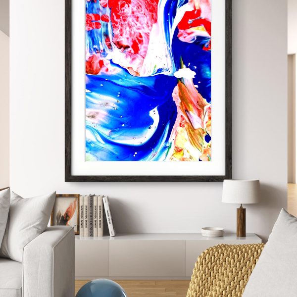 Abstract Art Blue Sea