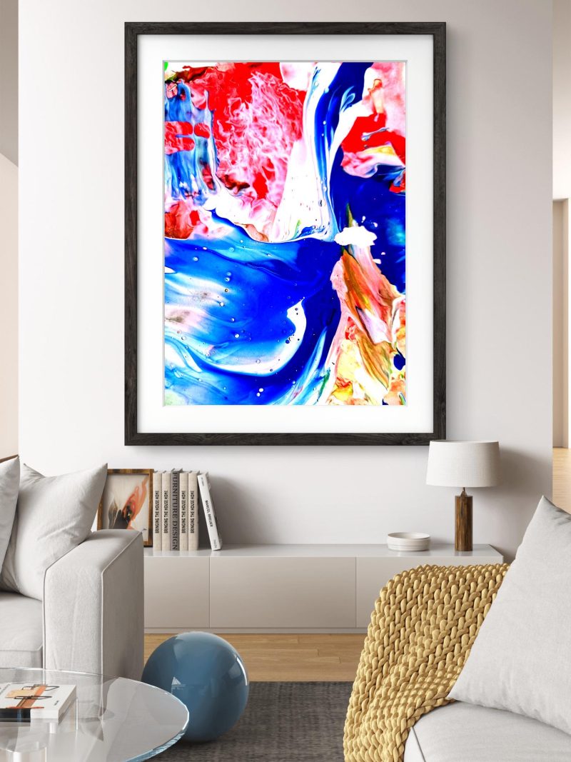 Abstract Art Blue Sea