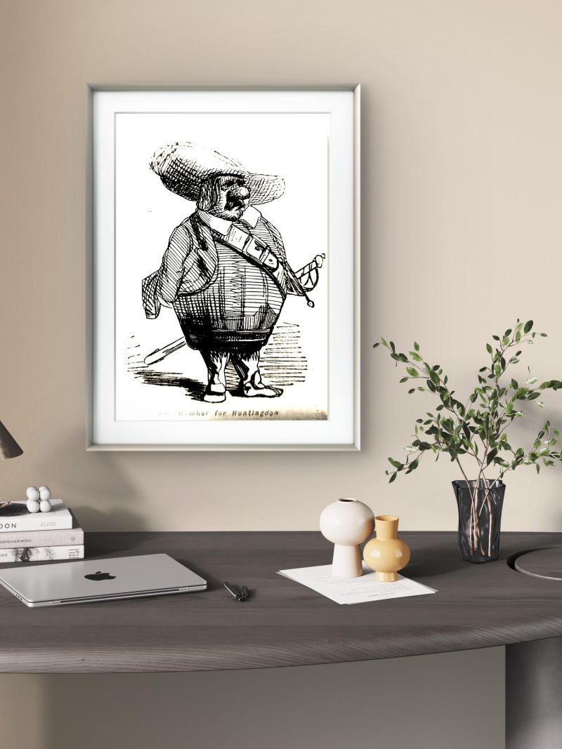 Historic Prints The Honorourable Member for Huntingdon, Oliver Cromwell