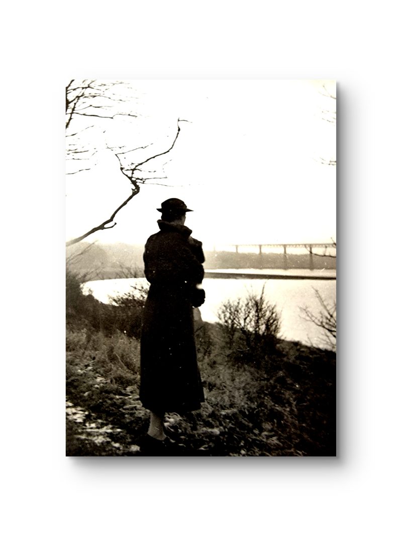 Vintage Photographs Lady at the Loch.