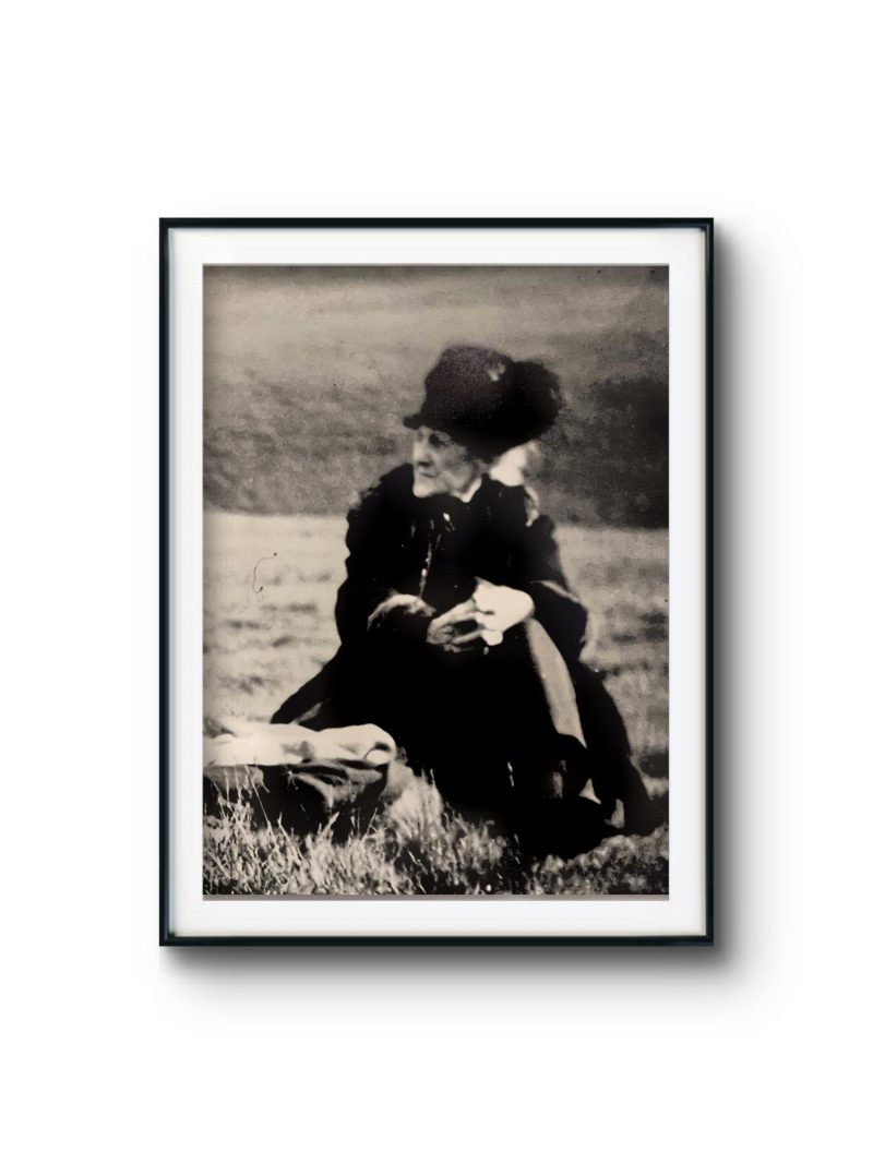 Vintage Photographs Lady in the Scottish Countryside