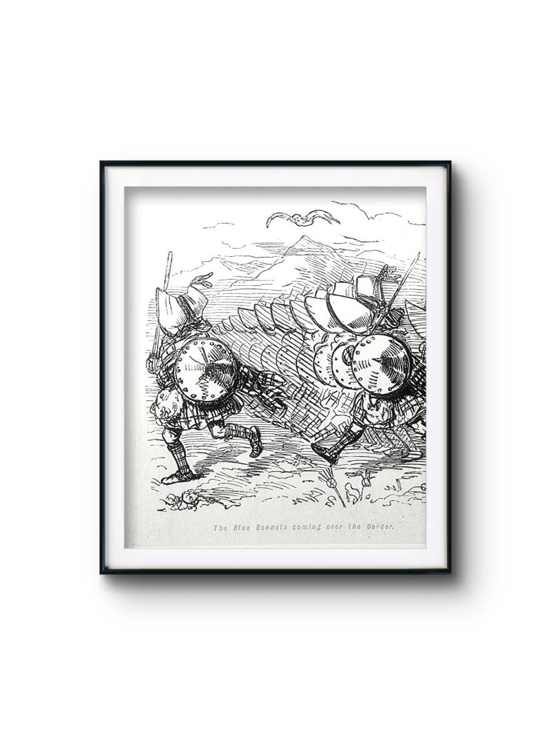 Historic Prints The Scots Invading