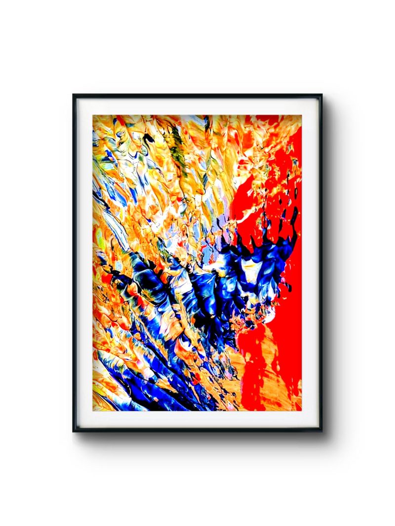 Abstract Blue Moon
