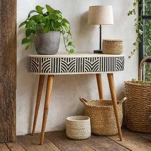 Edessa Bone Inlay Console Table