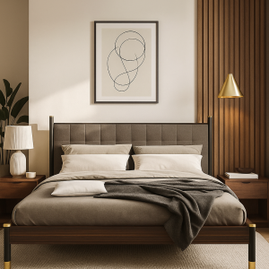 Bali Grey/Black Kingsize Bedframe