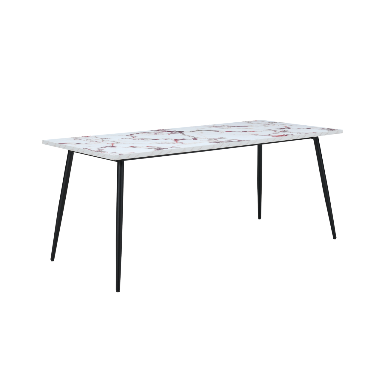 Horizon Violetta Marble Effect Large Rectangular Dining Table - Image 2