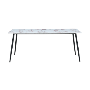 Horizon Violetta Marble Effect Large Rectangular Dining Table