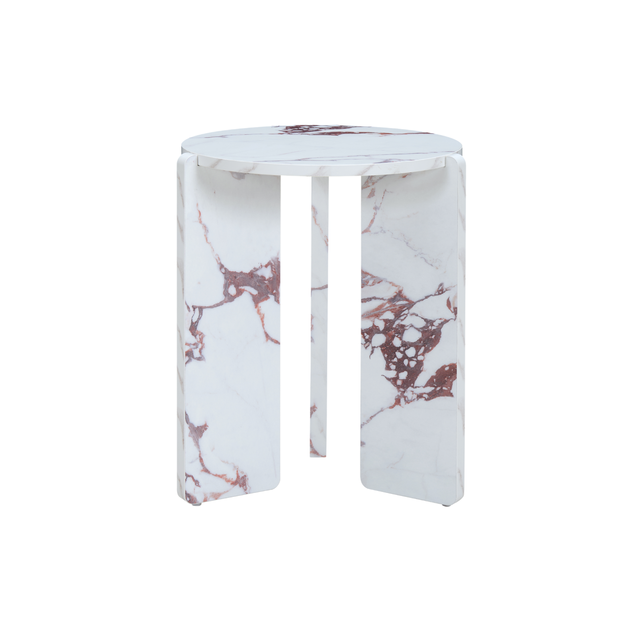 Halo Violetta Marble Effect Side Table - Image 2