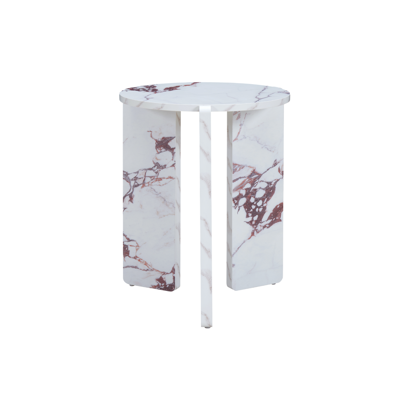 Halo Violetta Marble Effect Side Table