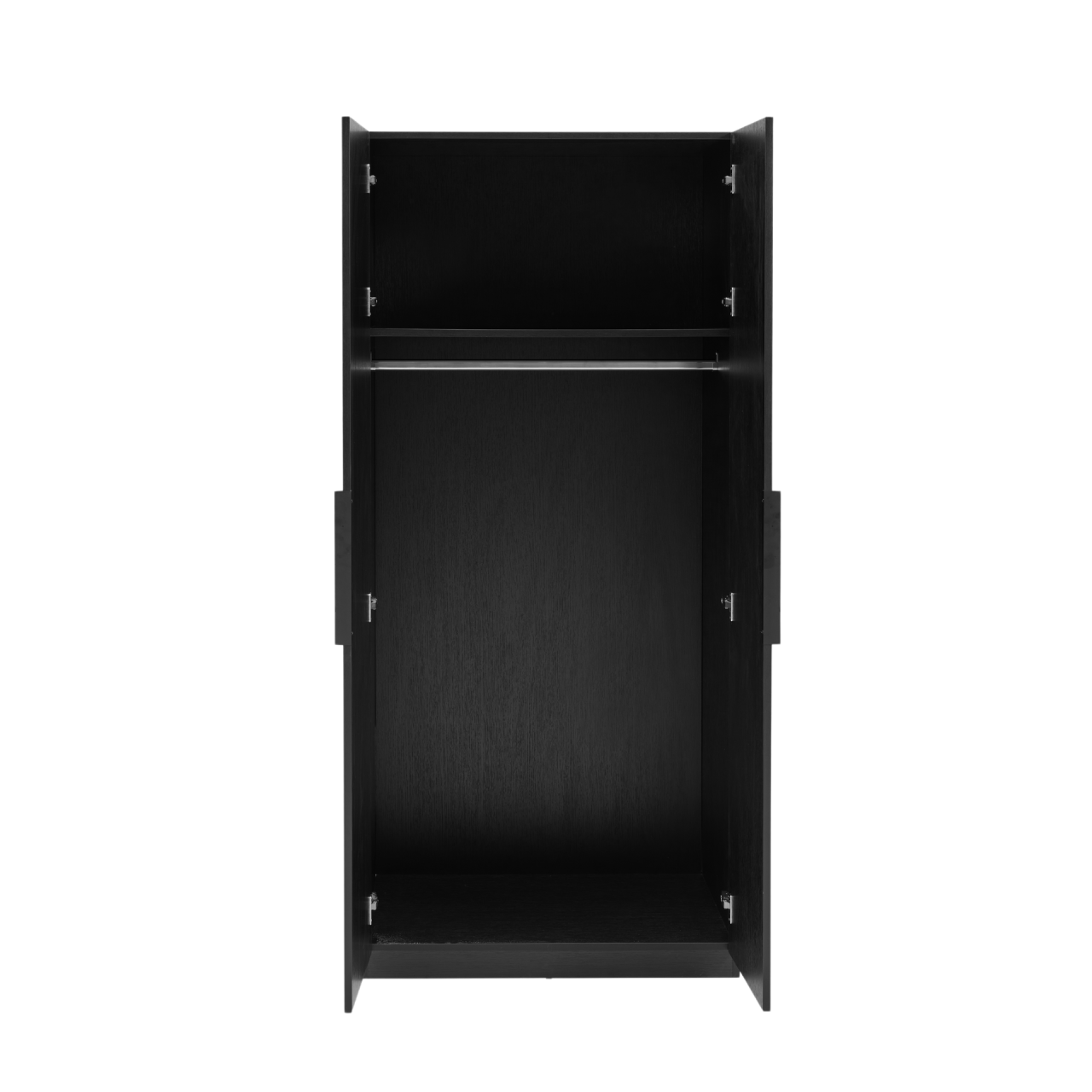 Luna Black 2 Door Wardrobe - Image 4
