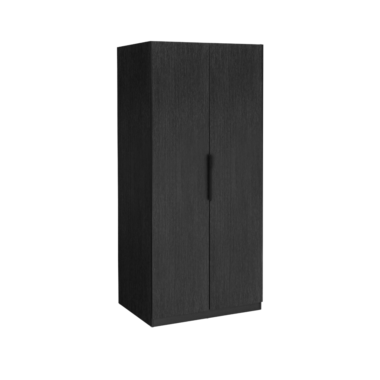 Luna Black 2 Door Wardrobe - Image 2