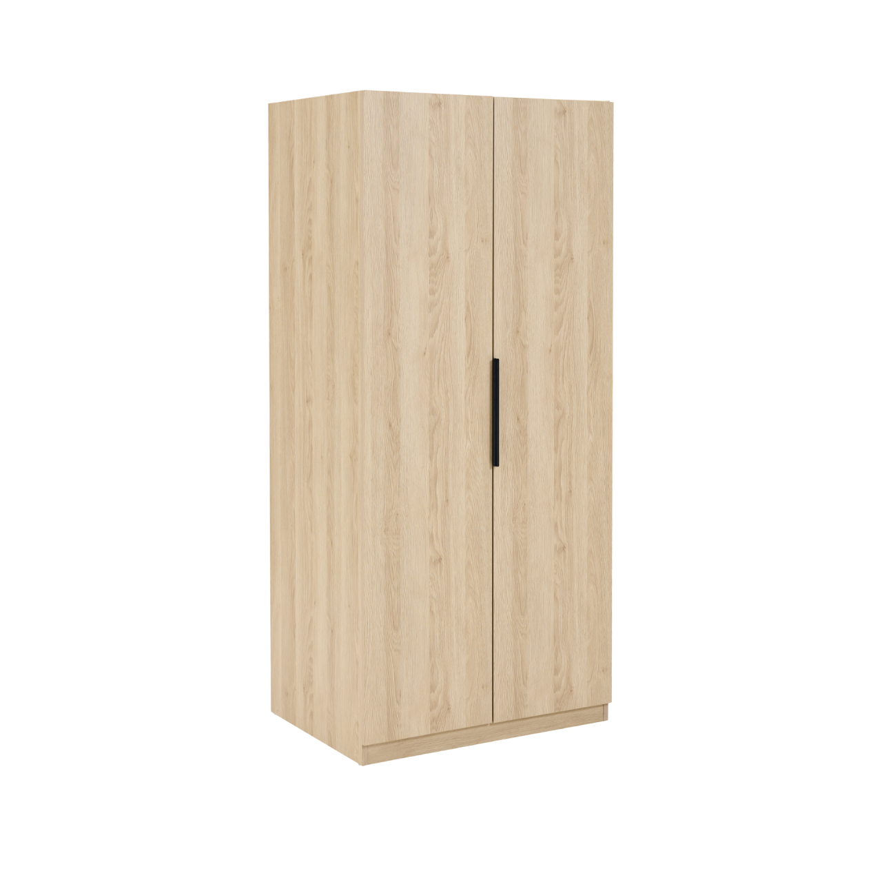 Luna Oak 2 Door Wardrobe - Image 2