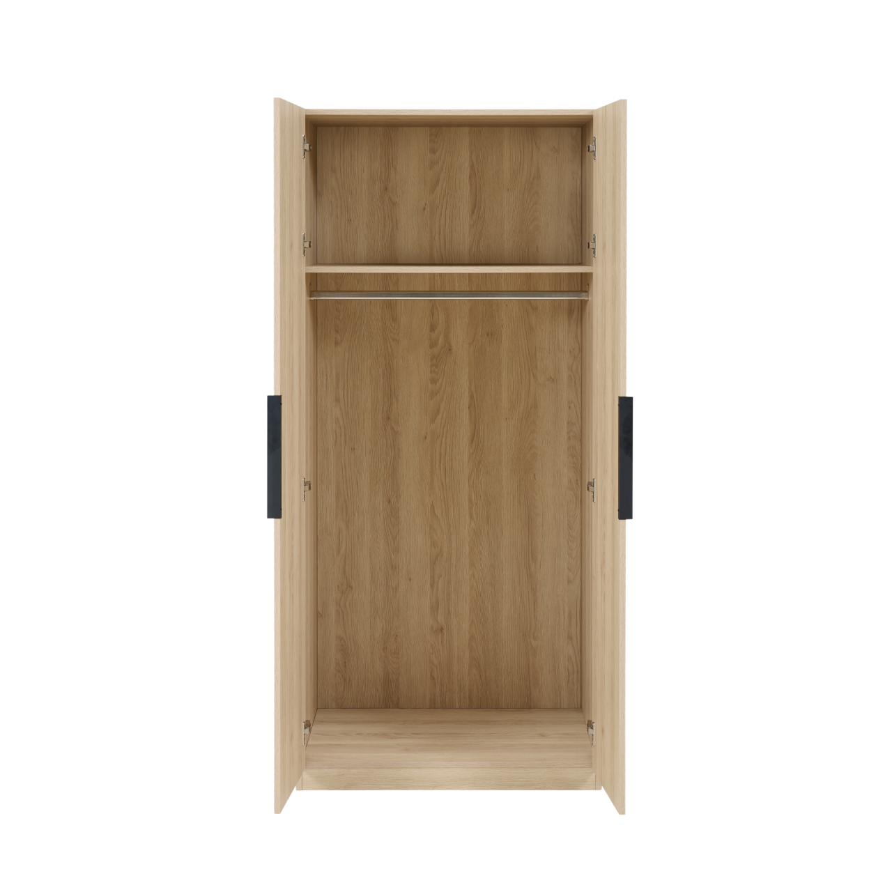 Luna Oak 2 Door Wardrobe - Image 4