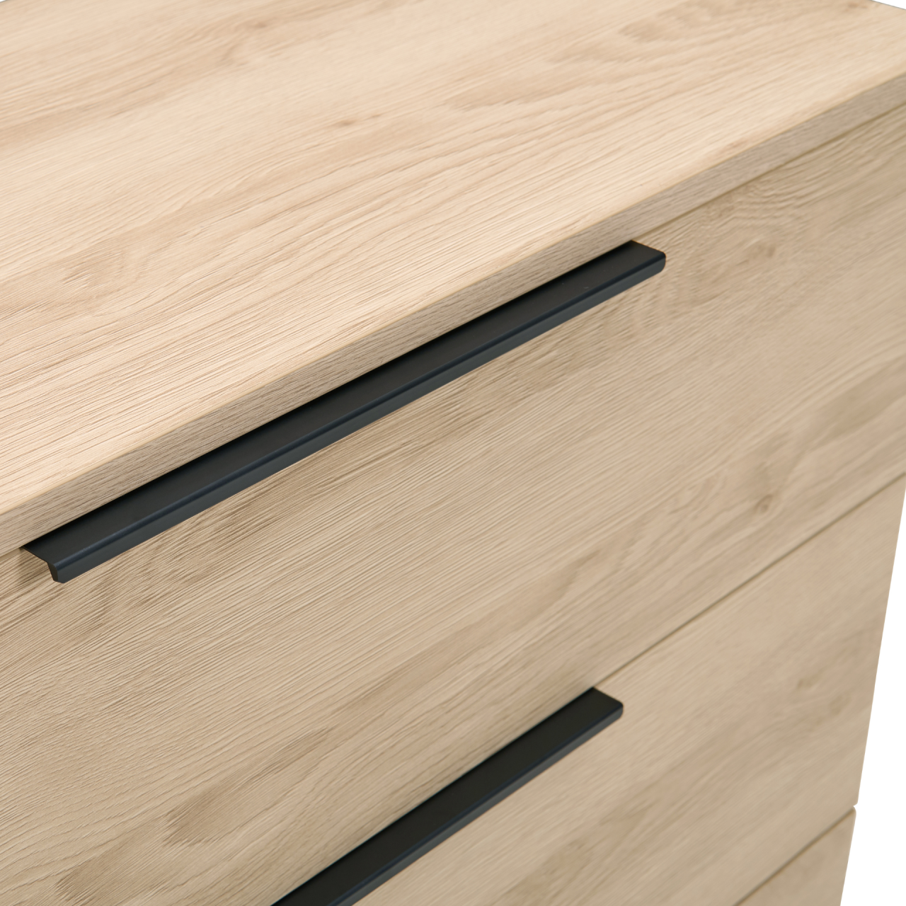 Luna Oak 3 Drawer Chest - Image 4