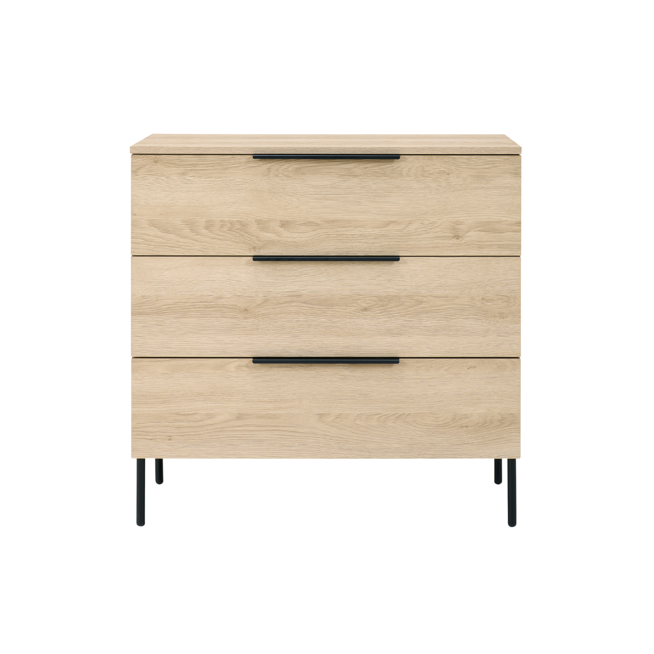Luna Oak 3 Drawer Chest