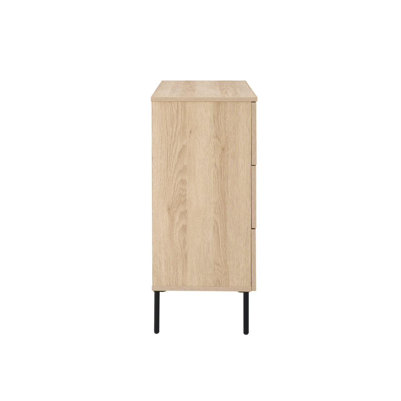Luna Oak 3 Drawer Chest - Image 3