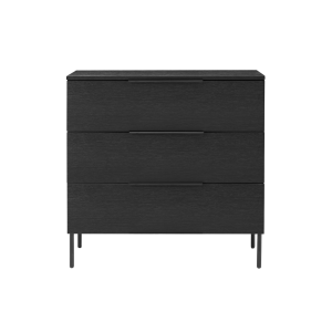 Luna Black 3 Drawer Chest