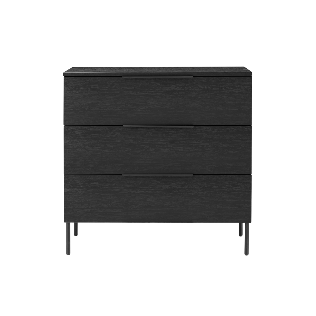 Luna Black 3 Drawer Chest