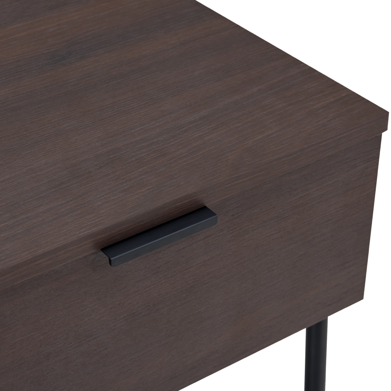 Luna Espresso One Drawer Bedside Table - Image 4