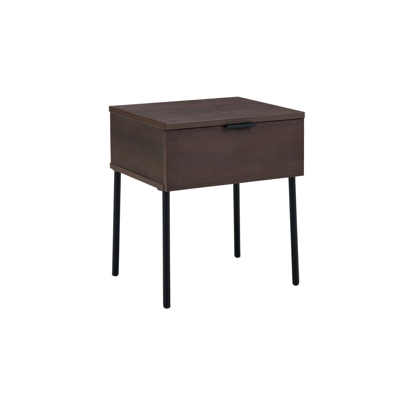 Luna Espresso One Drawer Bedside Table - Image 2