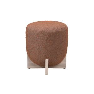 Whisper Burnt Orange & White Wash Stool