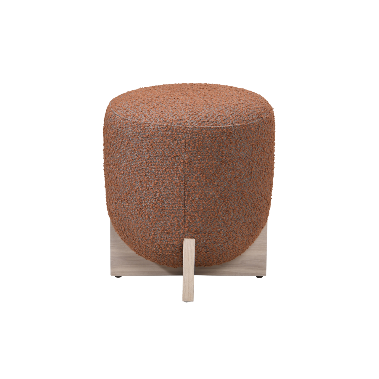 Whisper Burnt Orange & White Wash Stool