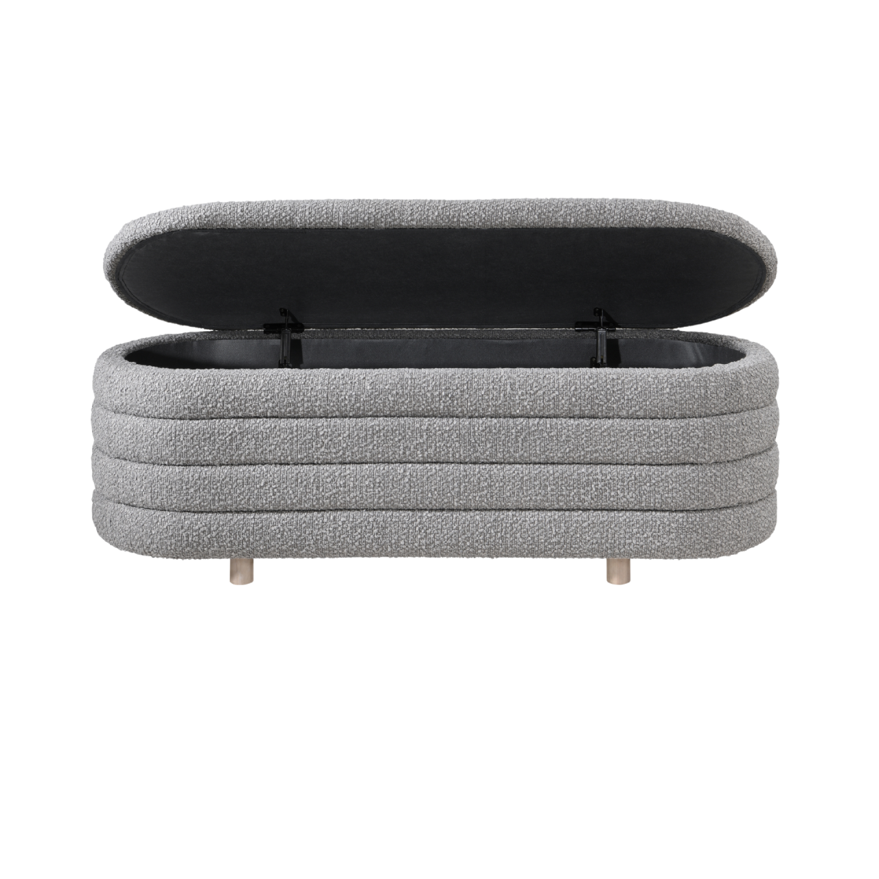 Ripple Dove Storage Oval Ottoman - Image 3