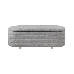 Ripple Dove Storage Oval Ottoman