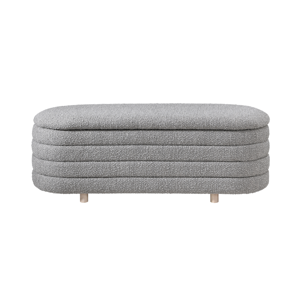 Ripple Dove Storage Oval Ottoman