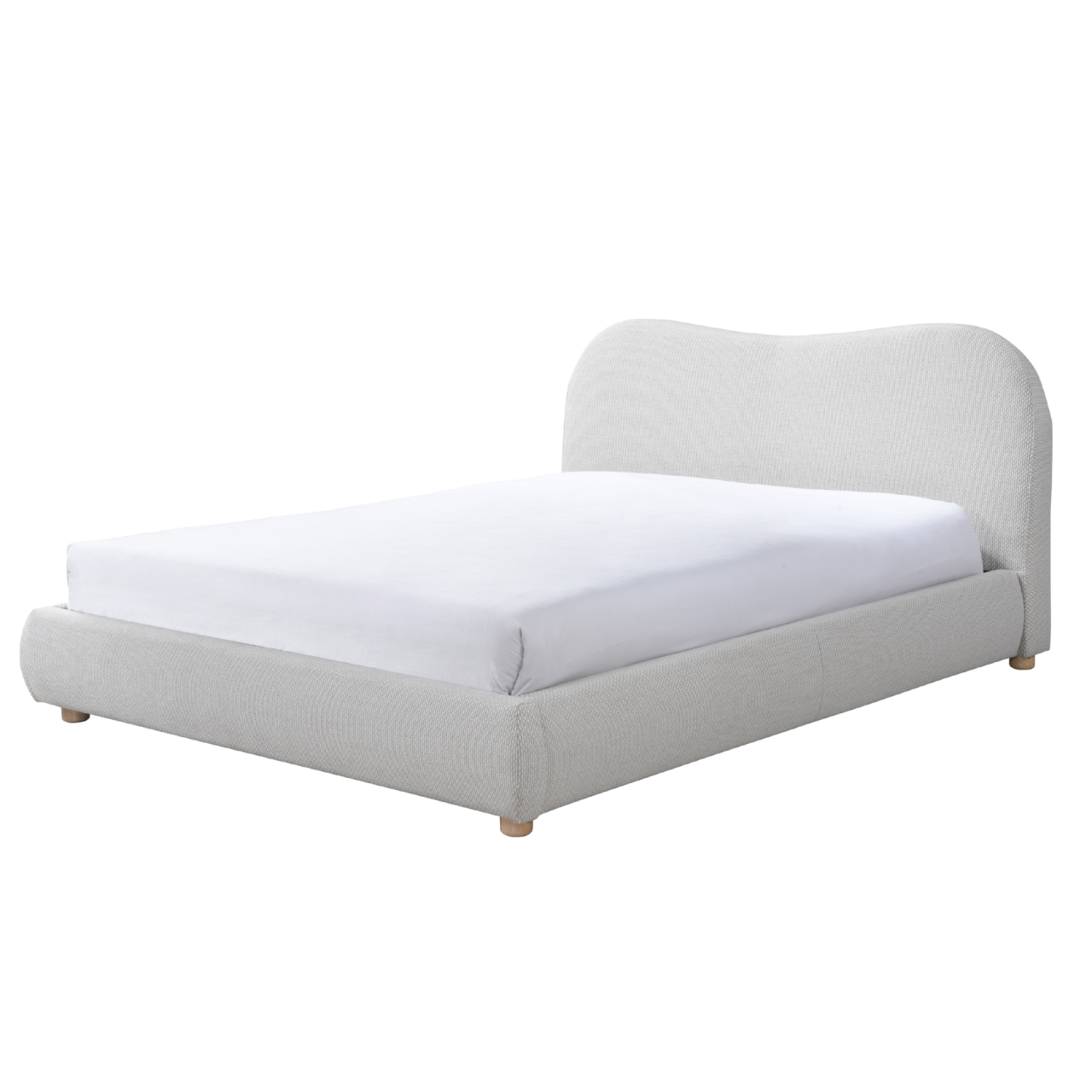 Wave Kingsize Bed in Natural Weave - Image 2