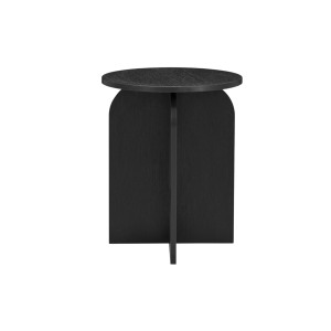 Arco Black Round Side Table