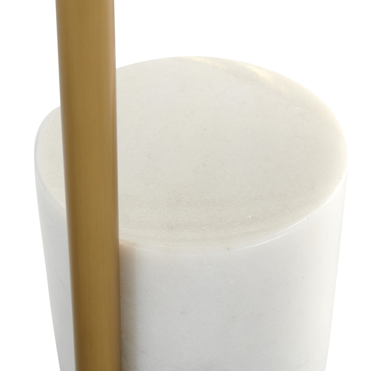 Violet Gold & White Marble Lamp Table - Image 4