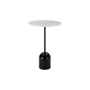Thyme Black & White Marble Lamp Table