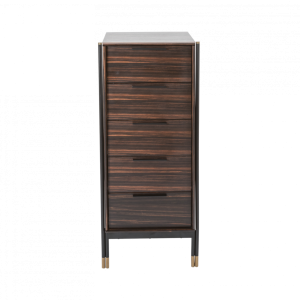 Bali Ebony 5 Drawer Narrow Chest