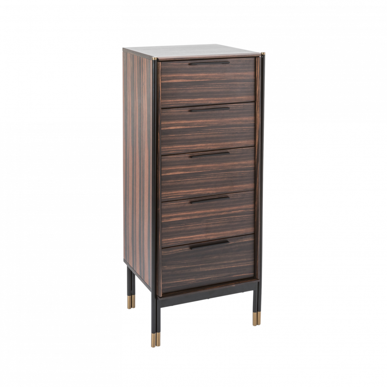 Bali Ebony 5 Drawer Narrow Chest - Image 2