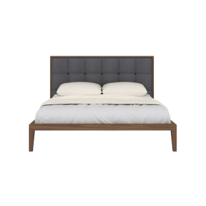 Calla Walnut Grey Double Bed