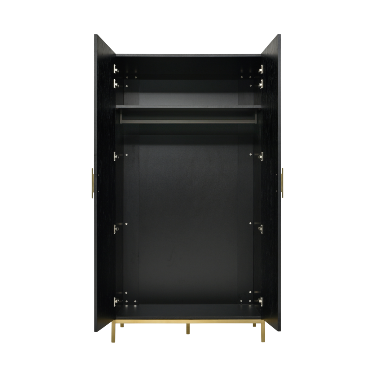 Tulip Black Stained Oak Wardrobe - Image 3