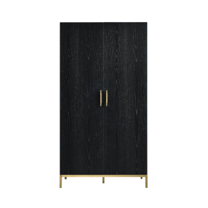Tulip Black Stained Oak Wardrobe