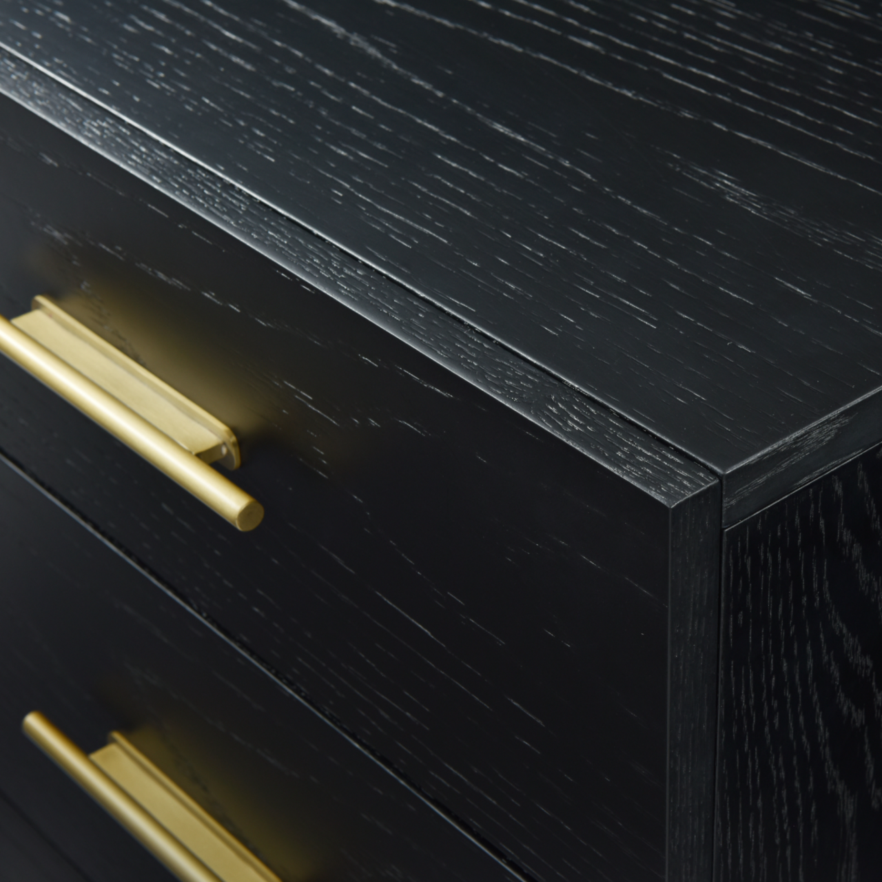 Tulip Black Stained Oak Tall Boy - Image 5