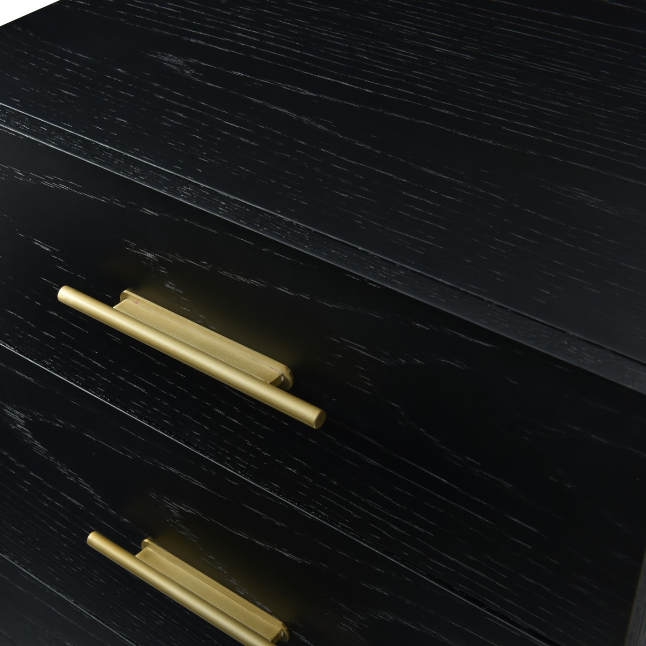 Tulip Black Stained Oak Tall Boy - Image 3