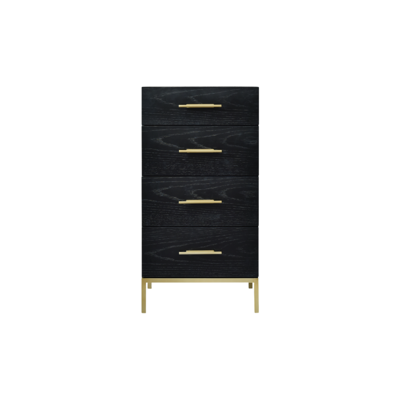 Tulip Black Stained Oak Tall Boy
