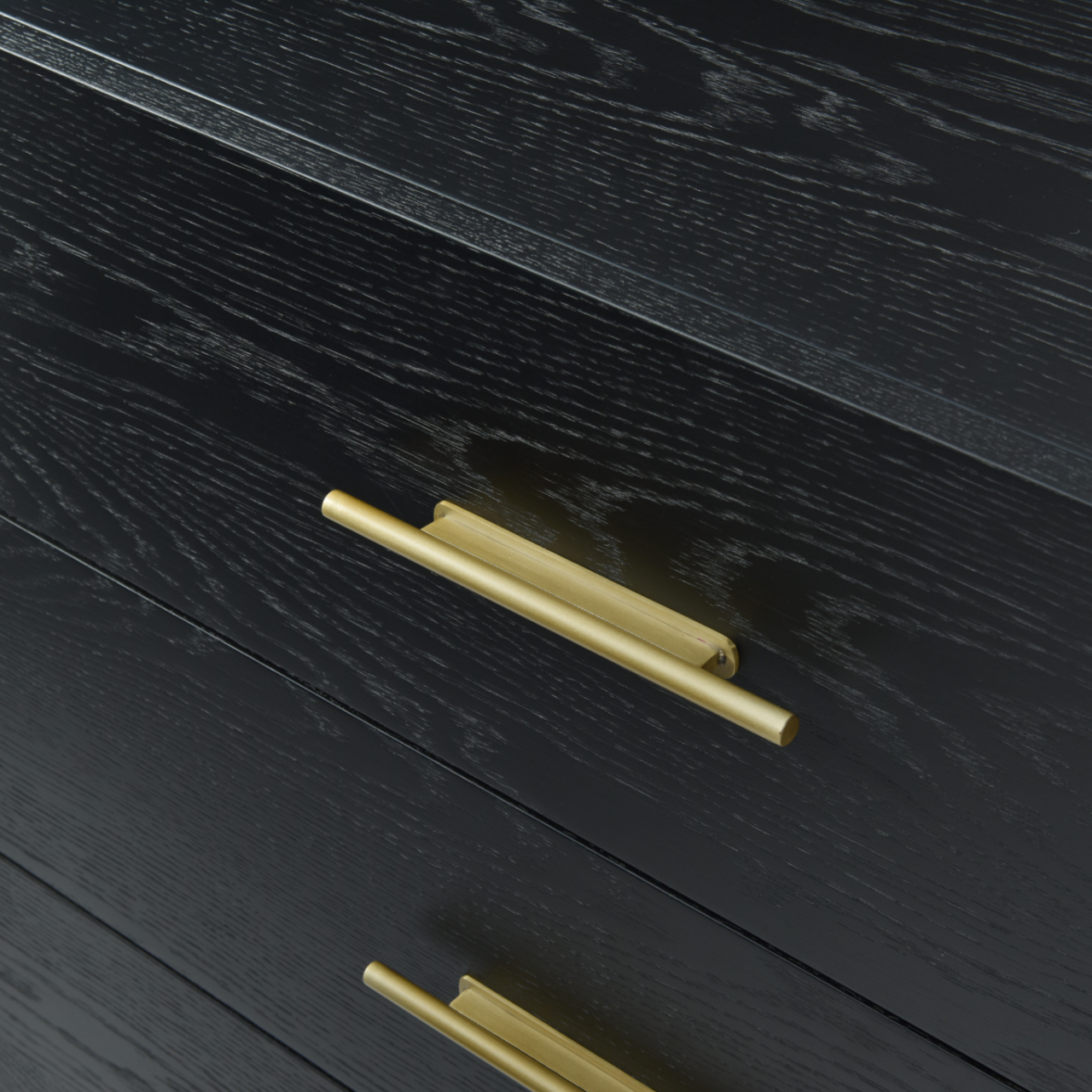 Tulip Black Stained Oak 3 Drawer Chest - Image 3