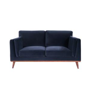 Mickey Midnight Blue Velvet 2 seat Sofa