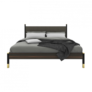 Bali Grey/Black Double Bedframe