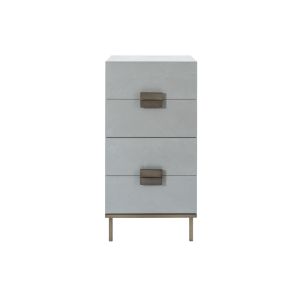 Lilly Grey 4 Drawer Tallboy