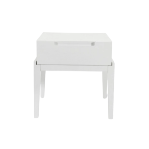 Orchid White 1 Drawer Bedside Table