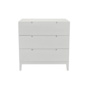 Orchid White 3 Drawer Chest