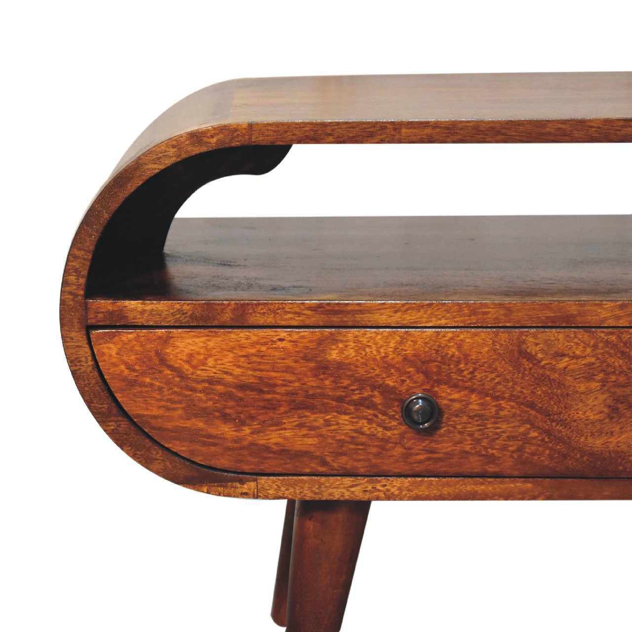 Chestnut Circular TV Stand - Image 4